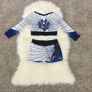 CA Panthers White Bling Uniform